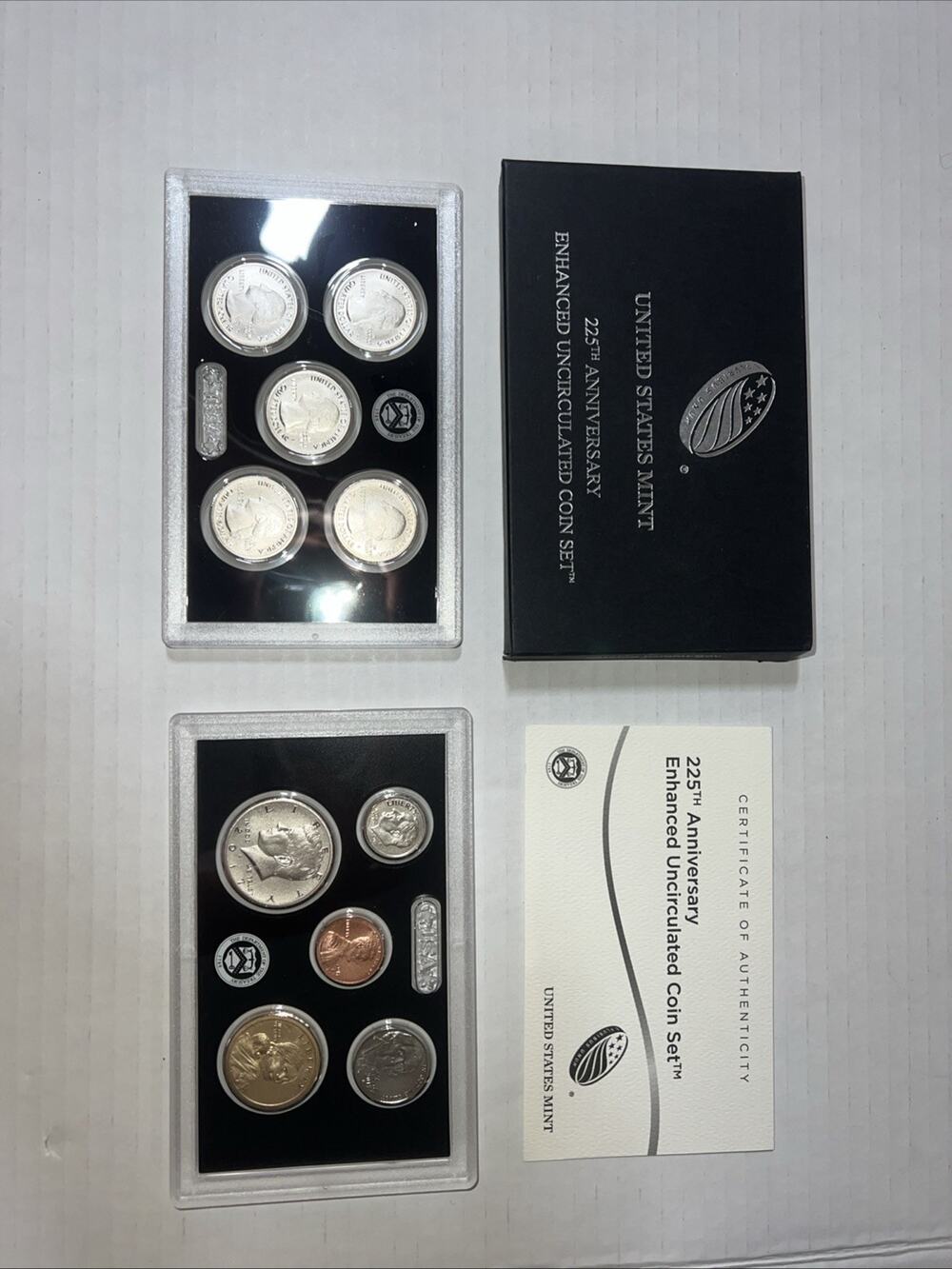 2017 U.S. Mint 225th Anniversary Enhanced Uncirculated Coin Set 10 Piece